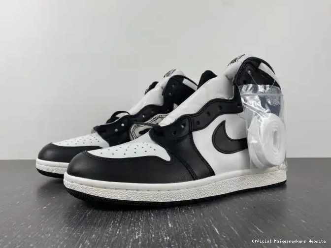 Official Maikesneakers Black High (2023) 85 Jordan White 1 BQ4422-001 Retro 0407